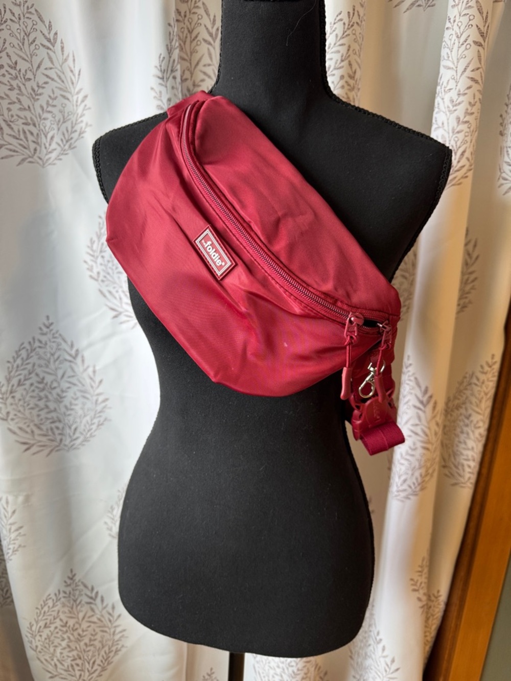 THE FOLDIE  Burgundy Crossbody Sling Bag
